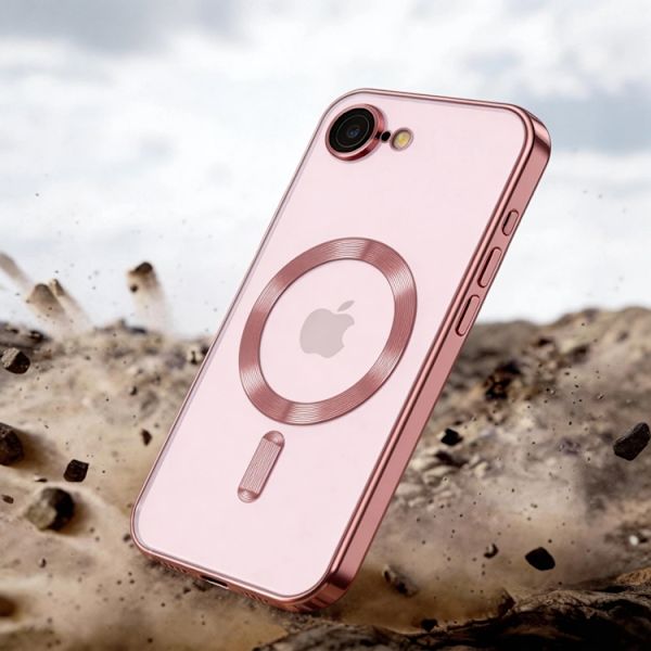 Tech-Protect Mobilskal För iPhone 16e/17e Magsafe Magflex - Rosa Guld Roséguld