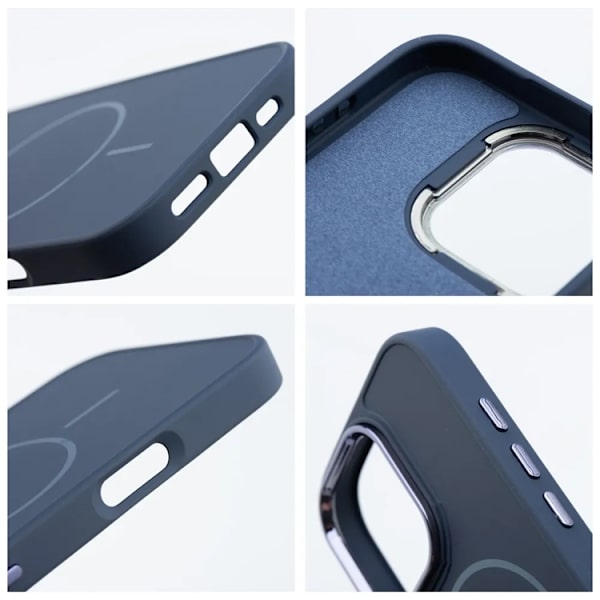 Mobilskal till iPhone 15 Pro Magsafe Frame - Marinblå Blå
