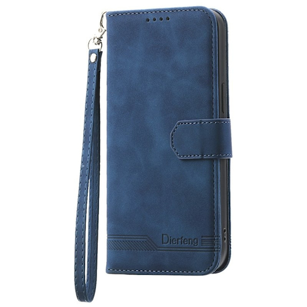DIERFENG Samsung Galaxy S26 Edge Plånboksfodral Konstläder - Blå