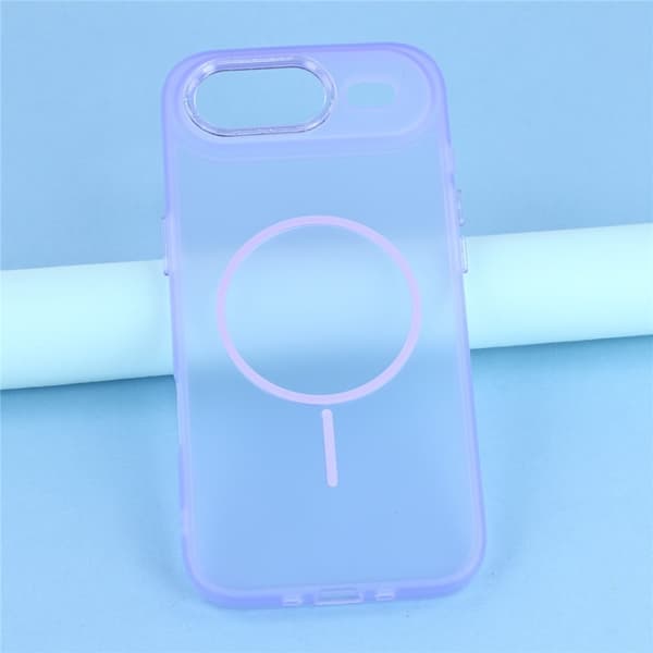 Mobilskal till iPhone Air MagSafe med Glitter Lins Frame - Lila Lila