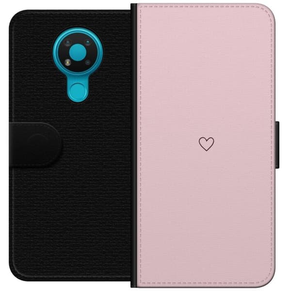 Plånboksfodral till Nokia 3.4 med Litet Hjärta