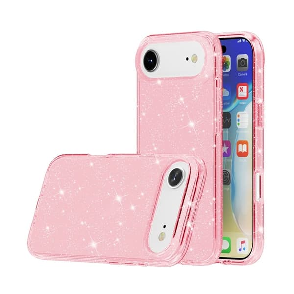 Mobilskal till iPhone Air Glittrande Puderglitter - Rosa Rosa