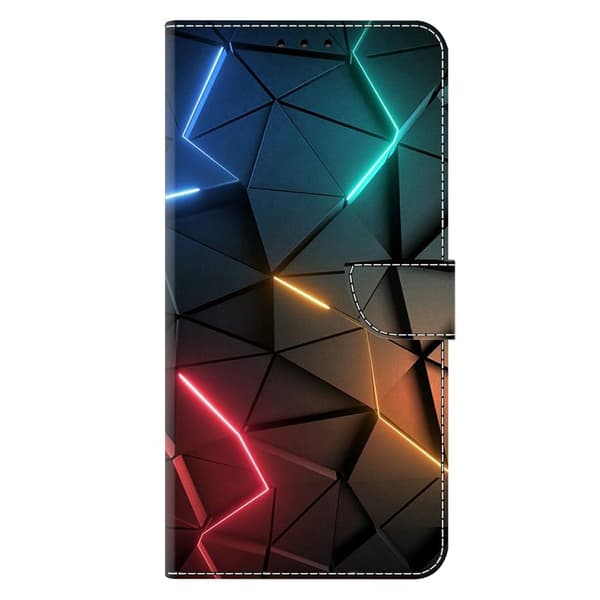 Plånboksfodral för Samsung Galaxy S26 Konstläder Stativmönster - Ljus sprickor