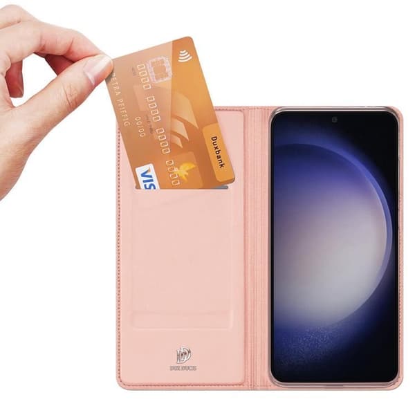 Dux Ducis Galaxy S24 Plus Pungetui Skin Pro med Flap - Rosa Rosa