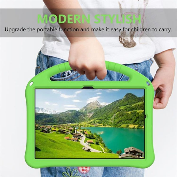 Mobilskal till Galaxy Tab A9 Plus Kickstand Shockproof - Grön Grön