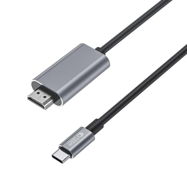 Tech-Protect Kabel USB-C Til HDMI Ultraboost - Sort Svart