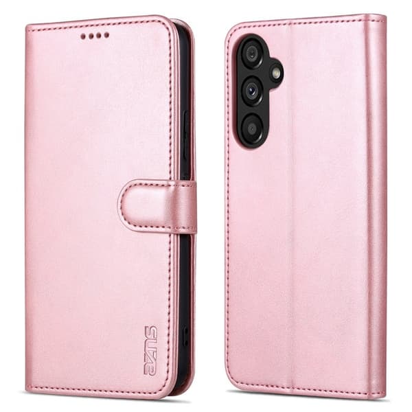 AZNS Samsung Galaxy A34 5G Plånboksfodral Konstläder - Roséguld