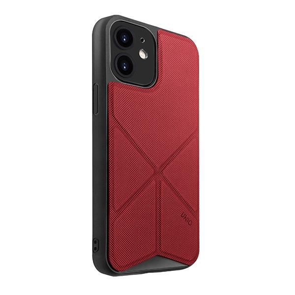 Uniq Transforma -kotelo iPhone 12 Minille - Punainen Red