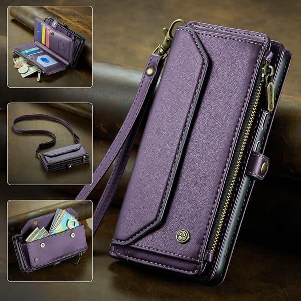 CASEME Google Pixel 10/10 Pro Plånboksfodral RFID Zipper Lila