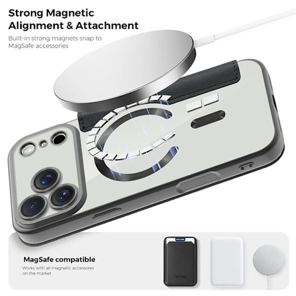 iPhone 17 Pro Max Plånboksfodral MagSafe RFID Svart