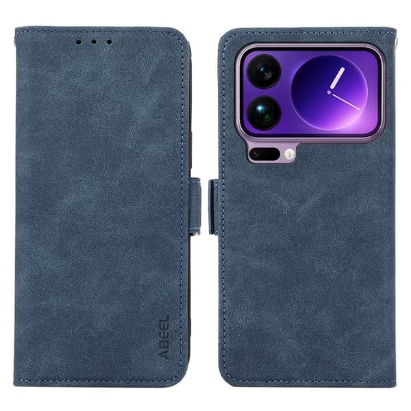 ABEEL Mobilskal till Xiaomi 17 Pro KonstLäder Folio Ställ Blå