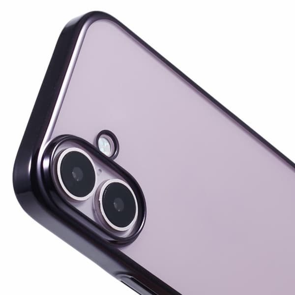 X-LEVEL Mobilskal till iPhone 16 Hård PC Transparent Stöttålig Svart
