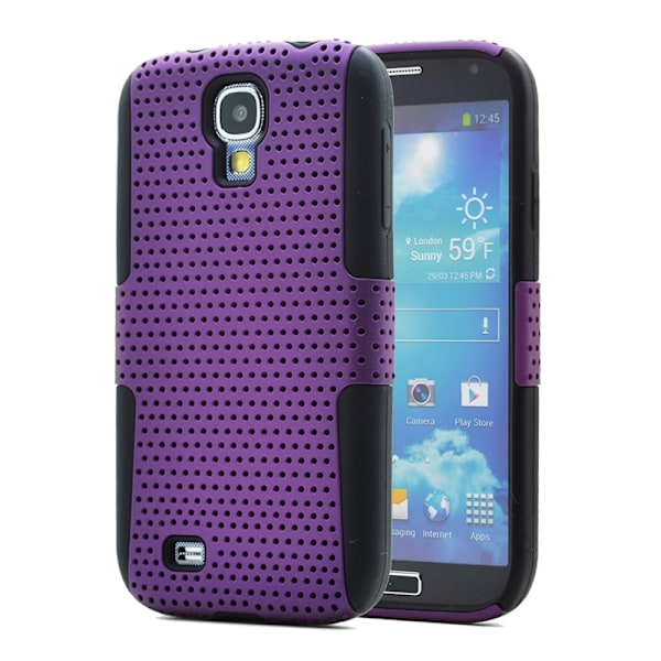 Mesh Combo Skal till Samsung Galaxy S4 i9500 (Lila)
