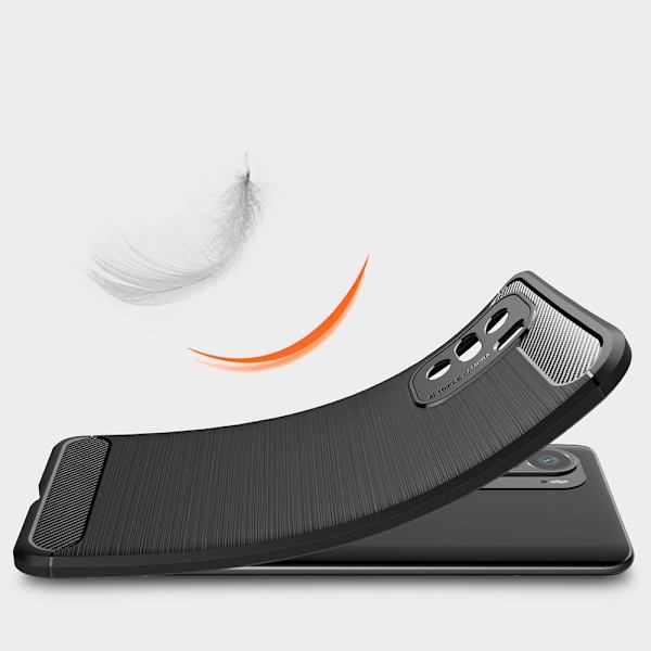 Carbon TPU Mobilcover til Xiaomi Mi 11i / Poco F3 - Sort Black