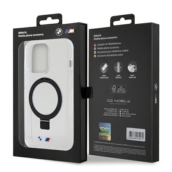 BMW telefontaske til iPhone 15 Pro MagSafe Ringstativ M Collection