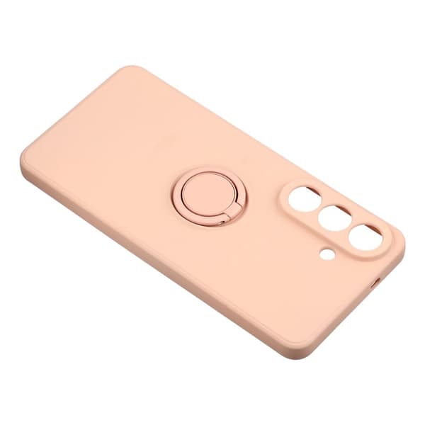Mobilskal för Samsung Galaxy S26 Plus Silikon med Ring Kickstand - Rosa