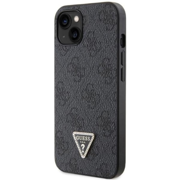 Guess iPhone 14 Mobile Case Crossbody 4G Metal Logo - musta