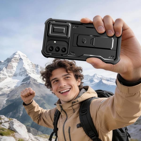 Tech-Protect Mobilskal För Galaxy A36/A37 5G Kevlar Cam Plus 2-Set - Svart Svart
