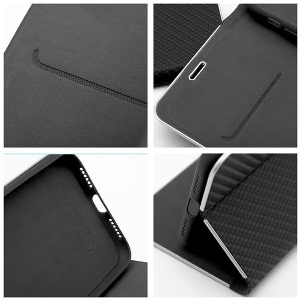 Xiaomi Redmi Note 14 4G Plånboksfodral Luna Carbon - Svart Svart