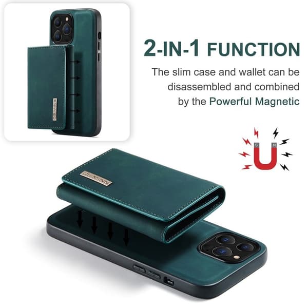 DG.MING M1 Series Mobilskal till iPhone 15 Pro Max med Ställ - Grön