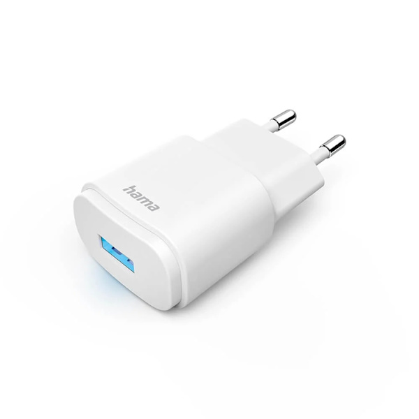 Hama Väggladdare 6W 1xUSB-A - Vit Vit