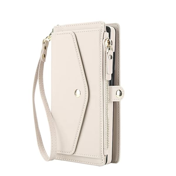 Galaxy S25 Ultra Konstläder Plånboksfodral MagSafe Detachable - Vit Vit