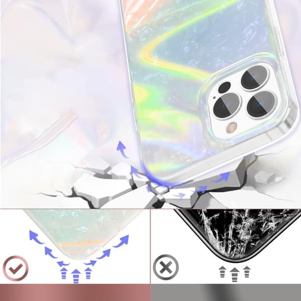 Kingxbar Shell -sarjan kuori iPhone 13 Prolle - helmensininen Blue