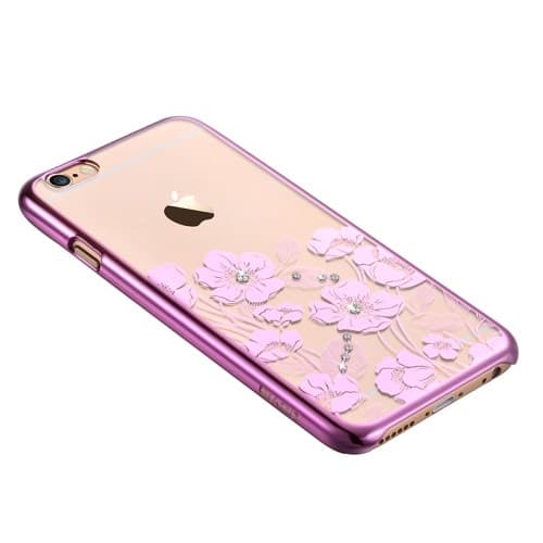 Devia cover med Swarovski-sten til iPhone 6 / 6S  - Magenta Rosa