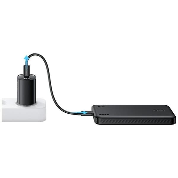 USAMS Powerbank 10000mAh 2xUSB-A 1xUSB-C PB83 Svart