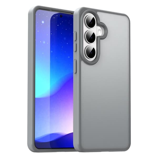 Samsung Galaxy S26 Skal Touch Matte Anti Drop TPU - Silver