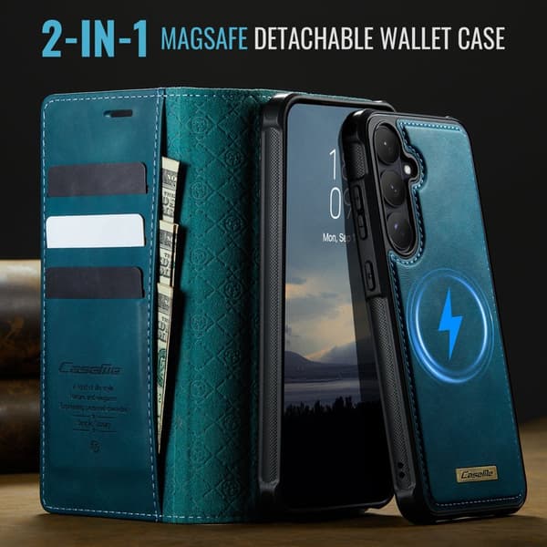 CaseMe Plånboksfodral för Samsung Galaxy S26 Plus Konstläder RFID Grön