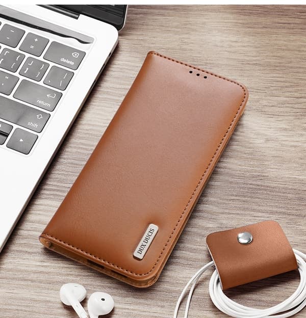 Dux Ducis Galaxy S25 Edge Plånboksfodral Äkta Läder Hivo