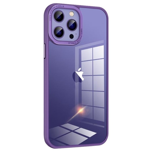 iPhone 14 Pro -kuori kamerakehyksellä, metalli - violetti