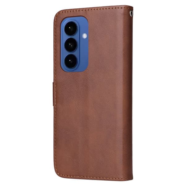 Plånboksfodral för Samsung Galaxy S26 Plus Magnetiskt Konstläder - Brun