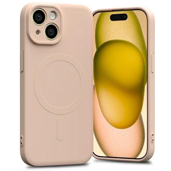 Mercury Telefontaske til iPhone 15 MagSafe Semi-Silikone - Lyserød