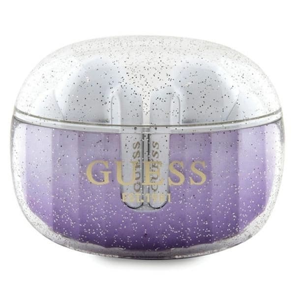 Guess TWS In-ear-høretelefoner Bluetooth Glitter Gradient - Lilla Lila