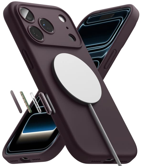 Ringke Mobilskal För iPhone 18 Pro Max Magsafe Magnetic Silikon - Mörk Cherry