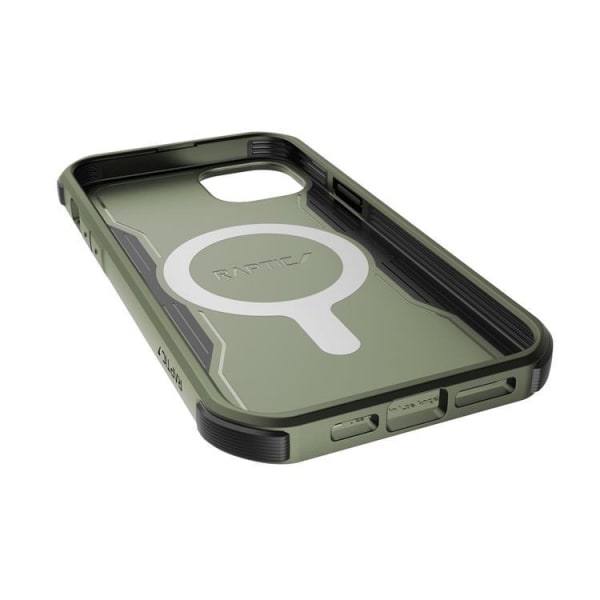 Raptic iPhone 14 Plus -kotelo Magsafe Fort Armored - vihreä