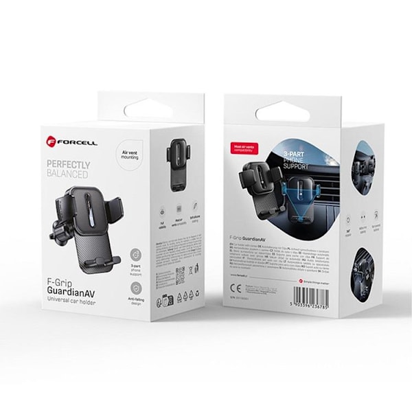 Forcell Bilhållare Magnetic F-Grip Guardian - Svart Svart
