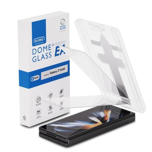 Whitestone Galaxy Z Fold 5 Härdat Glas Skärmskydd - Clear