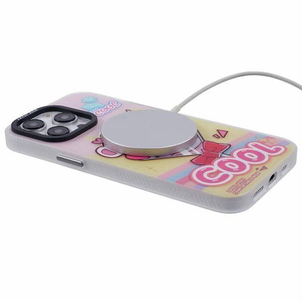 JAUCASE Mobilskal till iPhone 15 Pro Max MagSafe - Cool Bear Rosa