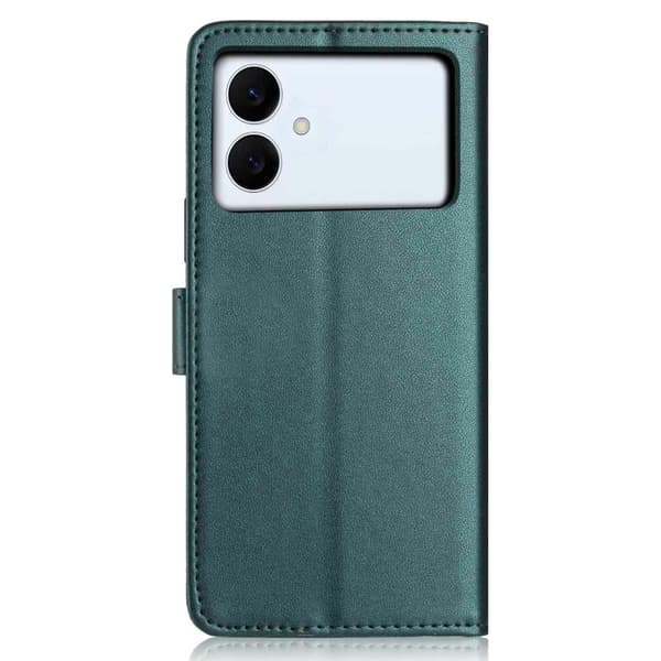 Samsung Galaxy S26 Edge Plånboksfodral Med Rem Konstläder Ställ - Grön