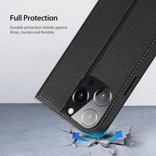 Dux Ducis iPhone 14 Pro Plånboksfodral Skin X2 - Svart Black