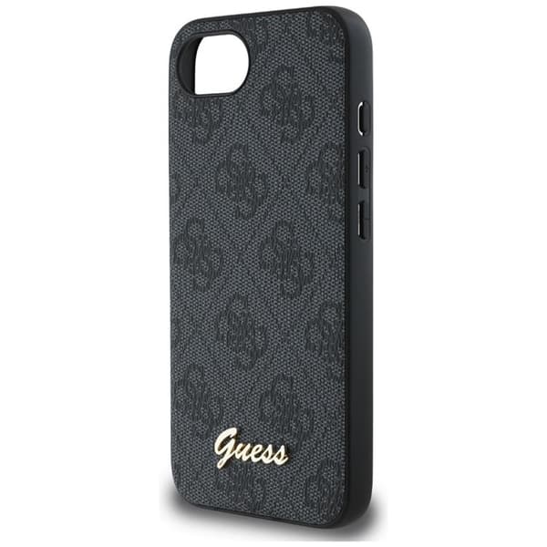 Guess Mobilskal till iPhone 16e MagSafe 4G Script Logo - Svart Svart
