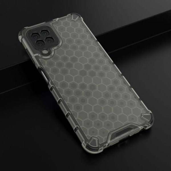 Galaxy A22 4G Mobilskal HoneyComb - Sort Black