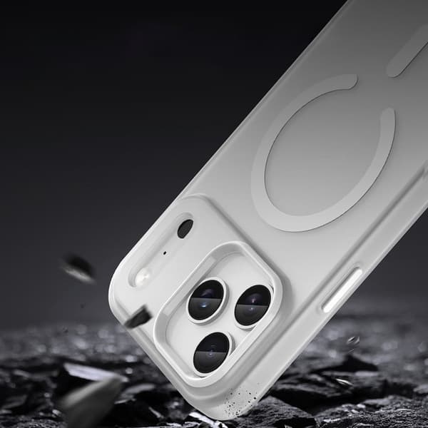 Mobilskal till iPhone 17 Pro MagSafe Abrasive - Matte Vit Vit