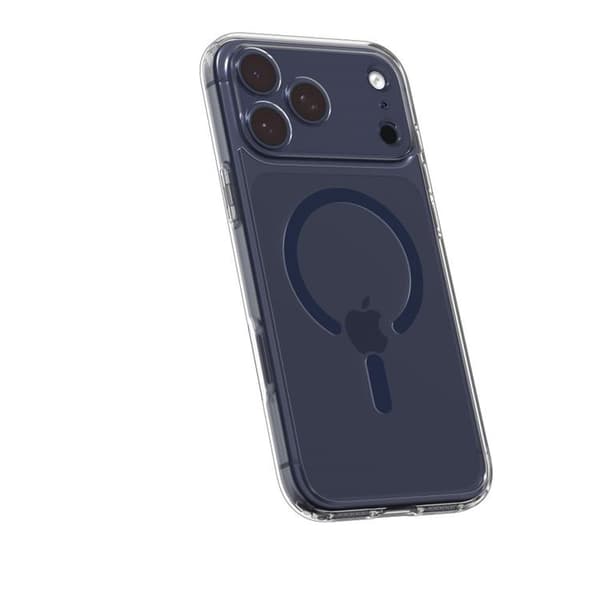 Spigen telefonetui til iPhone 17 Pro Ultra Hybrid Magsafe - Klar/Dybblå Blå