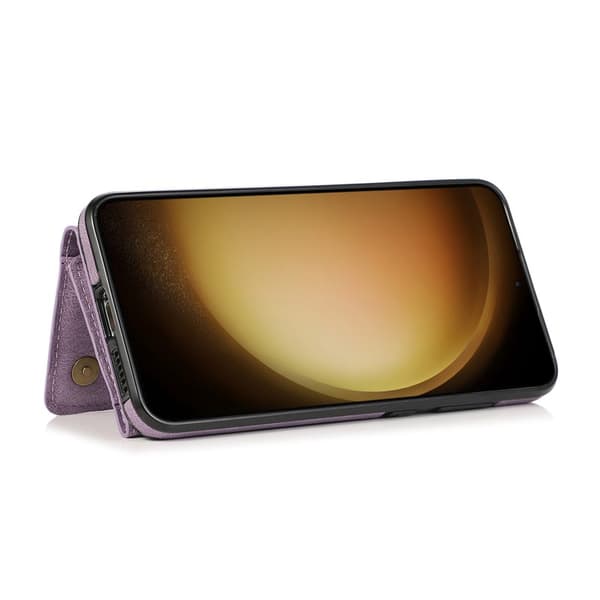 Plånboksfodral för Samsung Galaxy S26 Plus Tri-Fold Kickstand PU - Lila