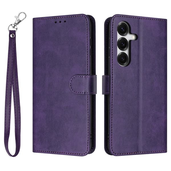 Plånboksfodral för Samsung Galaxy S26 Flip Ställ Konstläder - Lila