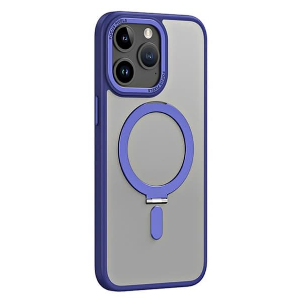 Mobilskal till iPhone 15 Pro Max Magsafe Kickstand - Mörkblå M